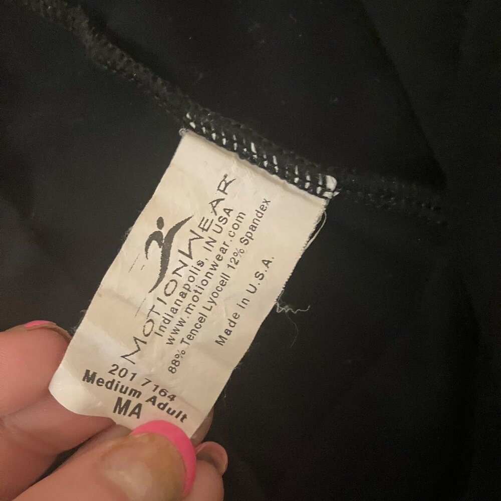 Motion Wear, Black, Dance Leggings